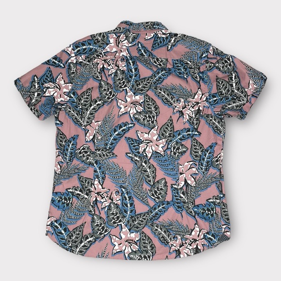 Ted Baker London Men’s Short Sleeve Shirt Size 5 Button Down Floral 100% Cotton - Picture 2 of 10